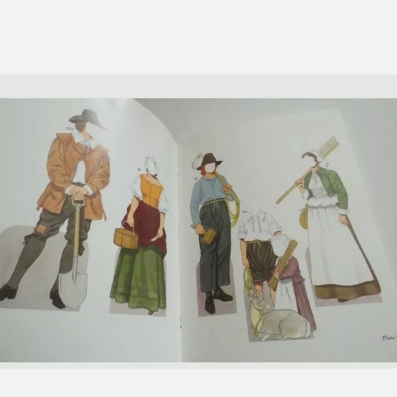 Vintage 1987 Paper Dolls Traditional Colonial - Picture 3 of 7